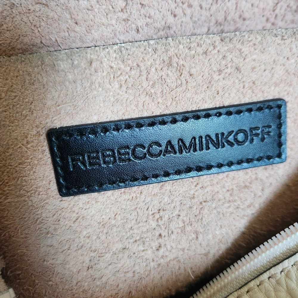 Rebecca Minkoff Unlined Whipstitch Leather Hobo Bag, Soft Blush - Picture 13 of 16